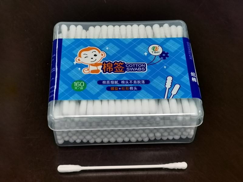 Paper Rod Cotton Swabs 160 PCS